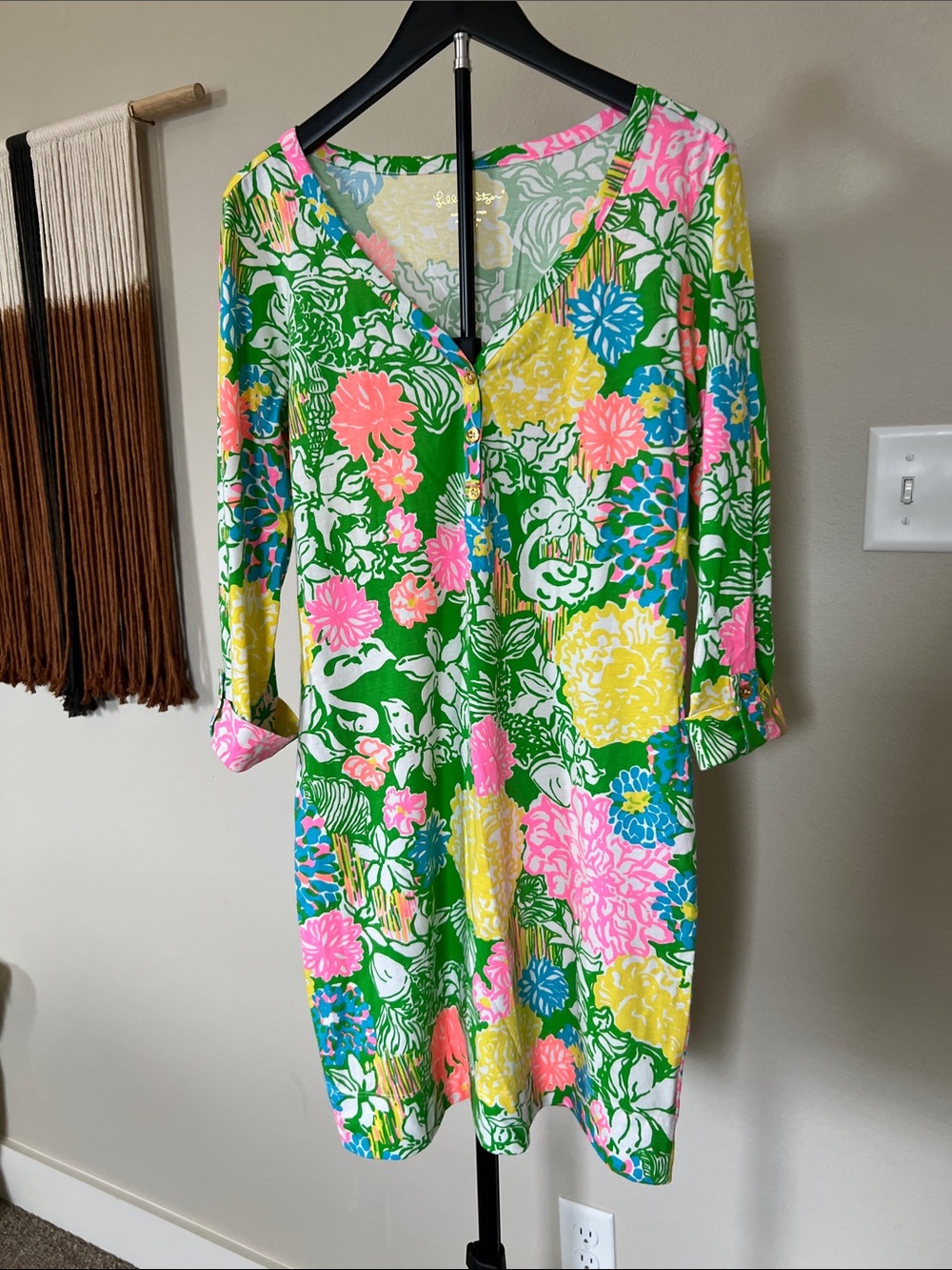 Lilly Pulitzer Green Multi Floral Dress